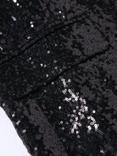 Sequin Suit Jacket For Men, Suitable For Bar, Nightclub, Stage Performance Tuxedo Blazer