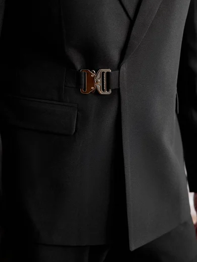 Officeau Men's Stylish Regular Fit Black Luxury Blazers, Tuxedo For Wedding/Evening Wear/Prom